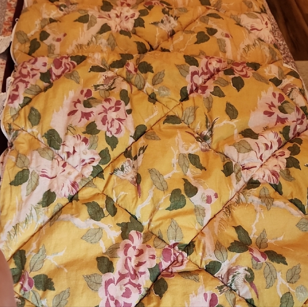 Pottery Barn Yellow Floral Pillow